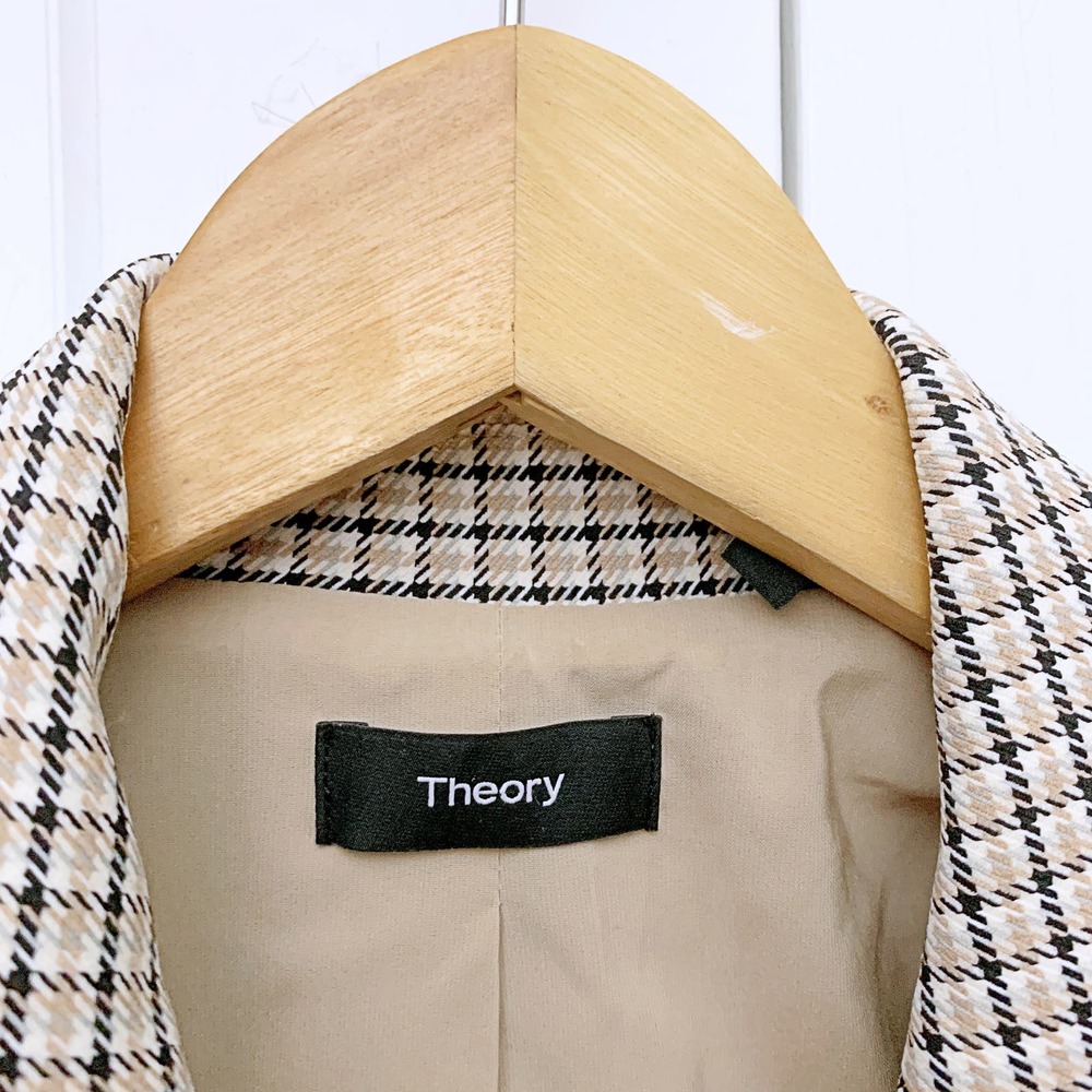 Theory Power Jacket In Checked Nylon - image 8